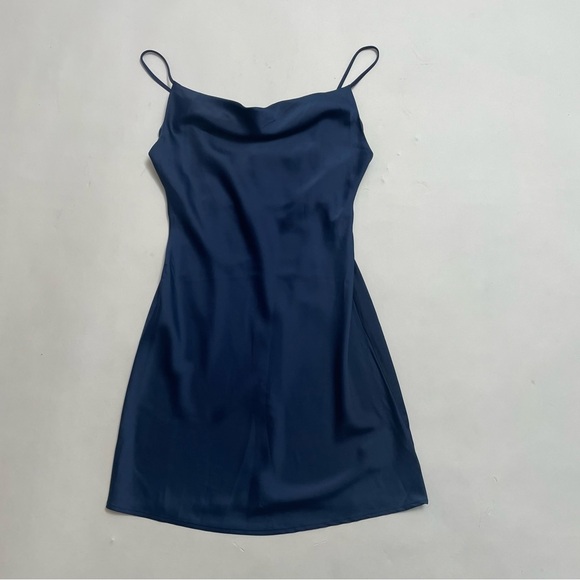 Urban Outfitters Dresses & Skirts - URBAN OUTFITTERS polyester “silky” drape neck slip mini dress